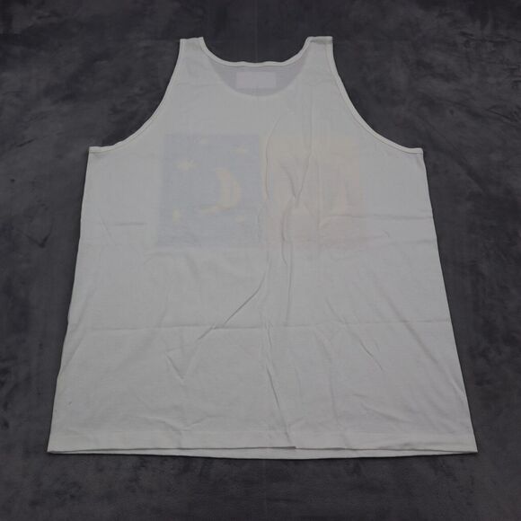 Oneita Power T Shirt Mens XL White Jazzercise Summer Crew Neck Sleeveless - Picture 9 of 14